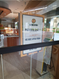 Genki Sushi Private Opening @Hillion Mall